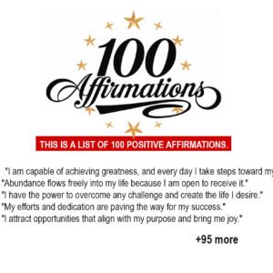 100 Affirmations (LIST)