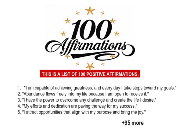 100 Affirmations (LIST)